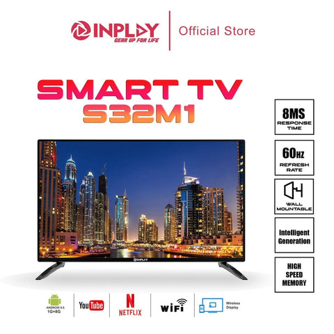 INPLAY Inplay 32" SMART TV S32M1 | 32 LED TV Android TV Youtube Netflix Screen Mirroring Wifi