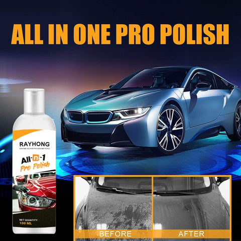RAYHONG 100ml＋Sponge + cloth Rayhong All In One Pro Polish Car coating agent flooding paint surface car wax antifouling polishing refurbishment agent