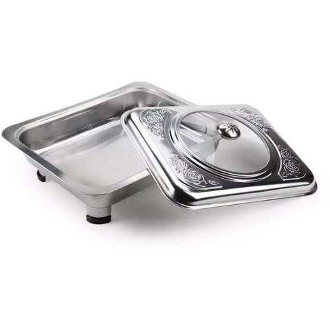 tokwa Stainless Steel Rectangular Food Warmer with Lid