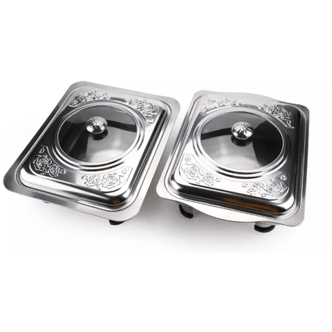 tokwa Stainless Steel Rectangular Food Warmer with Lid