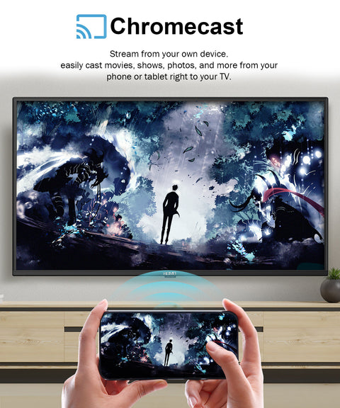 HOMO 24" HD Smart LED TV - Compact Smart TV with ISDB-T Tuner