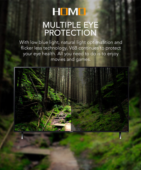 HOMO 24" HD Smart LED TV - Compact Smart TV with ISDB-T Tuner