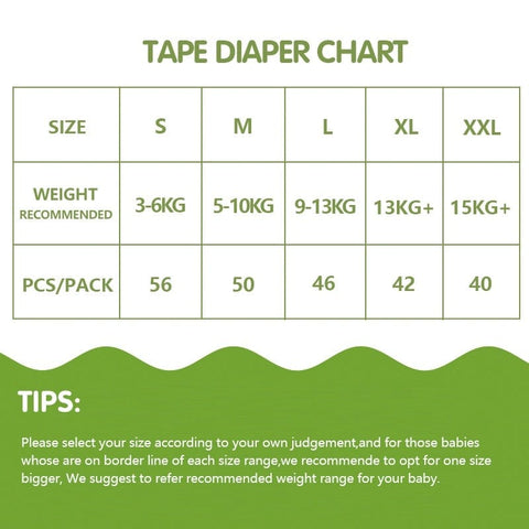 besoo Tape S (56pcs) Besoo Tape/Pants Diaper 0.2cm Thinness High Absorbency Diapers