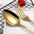 Bigmk 1010 Cutlery Set Gold Plated Stainless Steel Cutlery Creative Color Western Steak Cutlery