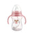 BIGMK.PH 180ml pink Baby wide mouth PP feeding bottle 180ml nipple bottle with handle