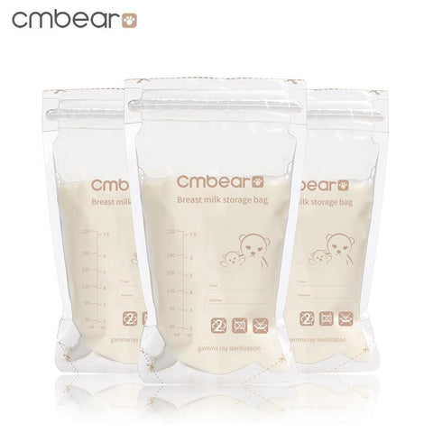 BIGMK.PH 220ml breast milk storage bag 30pcs CMBear Breast Milk Storage Bags