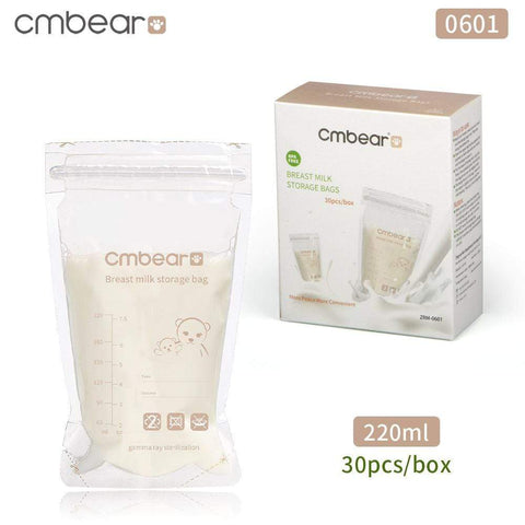 BIGMK.PH 220ml breast milk storage bag 30pcs CMBear Breast Milk Storage Bags