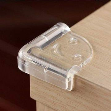 BIGMK.PH 4 PCS High Quality Baby / Kids Safety Edge Corner Table Protection Protector Thick Transparent Right Angle Table Corner Anti Collision 3M Adhesive Guard Cover Child SiliconThick Soft Home Safety Lock Cushions Desk Children Play