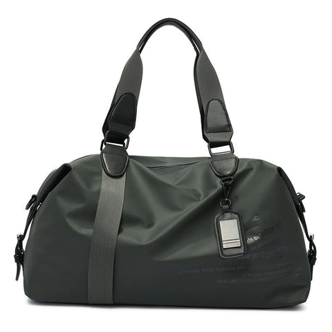 BIGMK.PH Army Green Fashion Large Capacity Leisure Sports Fitness Short-Distance Hiking Single-Shoulder Travel Bag