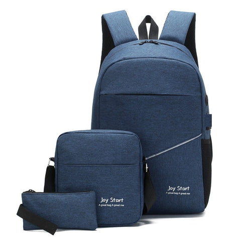 BIGMK.PH Business 3in1 men's backpack fashion trend backpack leisure saving school bag computer bag
