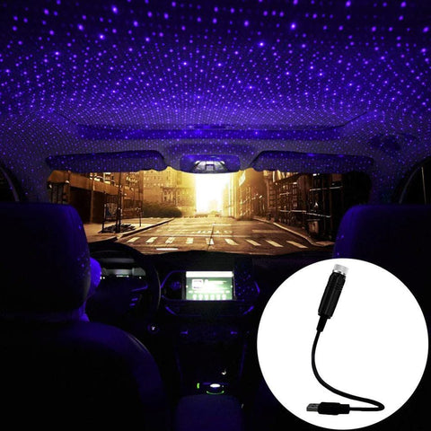 BIGMK.PH Car Interior Star Light - Car Roof Mini LED Projection Lamp Starry Light