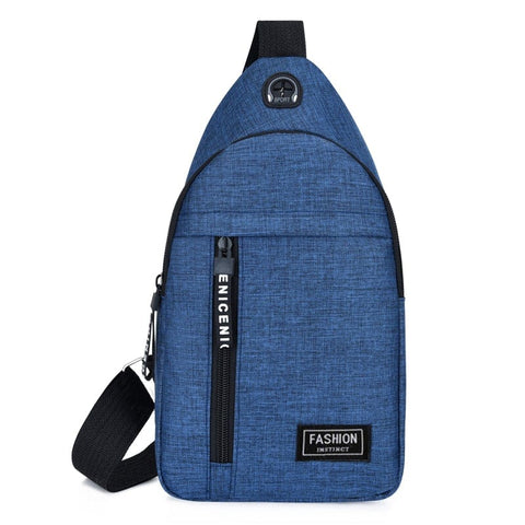 BIGMK.PH Fashion Bag Blue Fashion Canvas Body Bag/Cross Body Sling Bag for Men