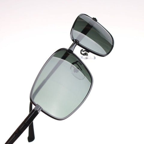 BIGMK.PH Men's Sunglasses Polarized Small Square Mirror Driver Driving Sunglasses  FREE glasses case, glasses cloth, polarized light test card