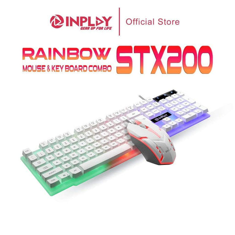 INPLAY INPLAY STX200 MOUSE AND KEYBOARD COMBO FOR DESKTOP/COMPUTER/PC/LAPTOP ACCESSORIES/PERIPHERALS
