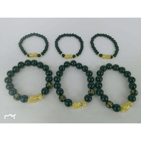 Golden Piyao Black Obsidian Bracelet - Feng Shui --BIGMK.PH