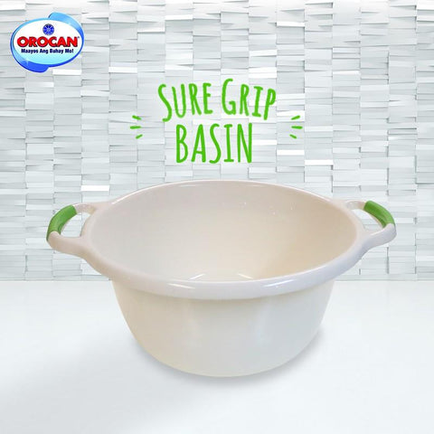 Orocan Sure Grip Basin 14 Liter Capacity Deep Round Basin 8502 Premium Quality -Orocan - Green -BIGMK.PH