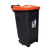 Orocan Trash Bin Trash Can with Wheels and lock (80 liters) Basurahan Garbage Bin -Orocan - Orange -BIGMK.PH