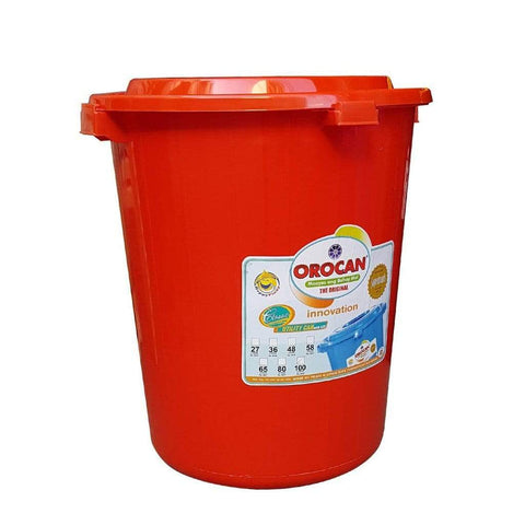 Orocan 100L Utility Pail / Water Drum / Water Container / Balde / Utility Can -Orocan - Red -BIGMK.PH