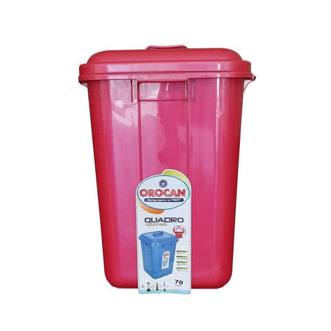 Orocan Quadro 70 Liters Utility Pail / Water Drum / Water Container / Balde / Utility Can -Orocan - Red -BIGMK.PH